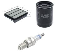 Bosch Service Kit with Air & Oil Filters and Spark Plugs fits Mitsubishi Rvr