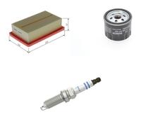 Bosch Service Kit with Air & Oil Filters and Spark Plugs fits Nissan Micra V