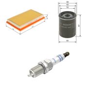 Bosch Service Kit with Air & Oil Filters and Spark Plugs fits Nissan Skyline