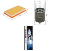 Bosch Service Kit with Air & Oil Filters and Spark Plugs fits Nissan Terrano