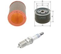 Bosch Service Kit with Air & Oil Filters and Spark Plugs fits Renault 14