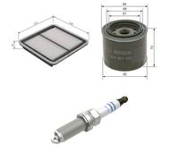 Bosch Service Kit with Air & Oil Filters and Spark Plugs fits Subaru Forester