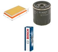 Bosch Service Kit with Air & Oil Filters and Spark Plugs fits Subaru Impreza