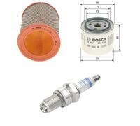 Bosch Service Kit with Air & Oil Filters and Spark Plugs fits Volvo 340-360