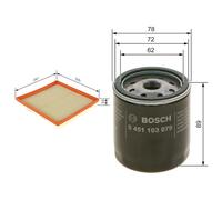 Bosch Service Kit with Air & Oil Filters fits Chevrolet Cruze 2009 on 1.6