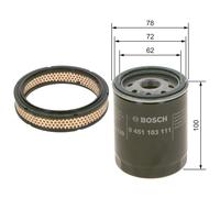 Bosch Service Kit with Air & Oil Filters fits Fiat Uno 1985-2006 1.1 1.5