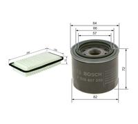 Bosch S0017 Car Air Filter - Replacement Filter