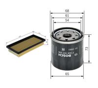 Bosch Service Kit with Air & Oil Filters fits Toyota Yaris 2016 on 1.3