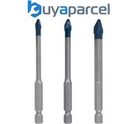 Bosch 3X Expert HEX-9 HardCeramic Drill Bit Set (for Hard Ceramic Tiles, Soft Ceramic Tiles, Ø 5,0, 6,0, 8,0 mm, Professional Accessory Impact Drill/Driver, Drill Drivers)
