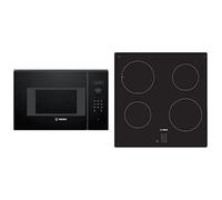 Bosch Set: Serie 4 Built-In Microwave + Serie 2 60cm Induction Hob, Black