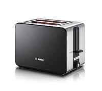 Bosch TAT7203 toaster 2 slice(s) 1050 W Black, Stainless steel