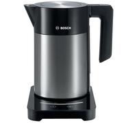 Bosch TWK7203GB electric kettle 1.7 L 3000 W Black, Stainless steel