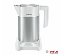 Bosch TWK7201GB electric kettle 1.7 L 3000 W Stainless steel, White