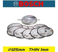 Bosch Slitting Discs 125mm Angle Grinder For Stainless Steel Inox Thin 1mm 5"