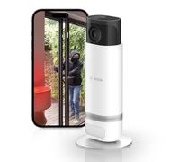 Bosch Smart Home Eyes indoor camera II, WLAN surveillance camera with smart person detection, audible alarm siren and privacy mode, compatible with Amazon Alexa