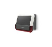 Bosch Smart Home Outdoor Siren, Wireless Alarm System, Warns By 3-Fold Alarm Audible, Visible and Via Push Notification White