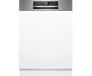 Bosch SMI6ECS12E Series 6, built-in dishwasher with front plate, Home Connect, Extra Clean Zone: Intensive cleaning for stubborn contaminants, remote diagnosis, steel, 60 cm