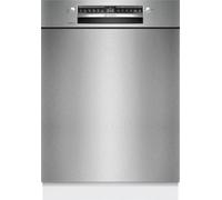 Bosch SMU4EAS28E, Series 4, Smart Undermount Dishwasher, 60 cm, Cutlery Basket, Dishwasher Made in Germany, Especially Quiet, Extra Drying, Program Assistant, Quick Clean Dishes, Stainless Steel