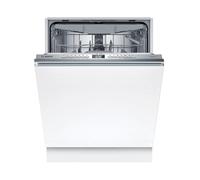 Bosch SMV4EVX08E, Series 4, Smart Dishwasher Fully Integrated 60 cm, Cutlery Drawer, Dishwasher with Program Assistant, Especially Quiet, Rackmatic, Automatic Door Opening, InfoLight, AquaStop
