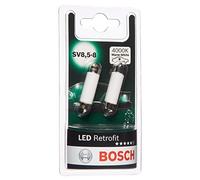 Bosch -Sof. 10W ( -264) LED Retrofit Car Light Bulbs - 12 V 1 W SV8,5-8 41 mm - 2 Bulbs