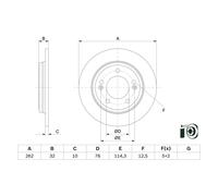 Fits BOSCH 0 986 479 G29 Brake disc 1 pc. 0 986 479 G29 Brake disc re ⭐UK Stock⭐