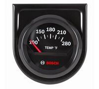 Bosch SP0F000049 Style Line 2" Electrical Water/Oil Temperature Gauge (Black Dial Face, Black Bezel)