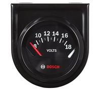 BOSCH SP0F000051 Style Line 2" Electrical Voltmeter Gauge (Black Dial Face, Black Bezel)