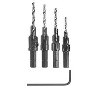 BOSCH SP515 5 Piece Hex Shank Countersink Drill Bit Set with #6, #8, #10, and #12