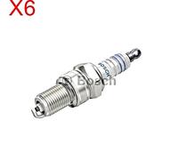BOSCH Spark Plug 6x Fits ABARTH ALFA ROMEO ALPINE AUDI CATERHAM 62-07 0242245552