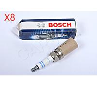 BOSCH Spark Plug 8x Fits ALFA ROMEO ASTON MARTIN AUDI BAIC BMW 80-19 0242235666