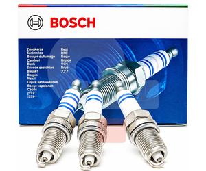 BOSCH Spark Plug Kit 3Pcs 4mm Gap M12x1.25 14mm Hex 15Nm