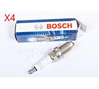 BOSCH Spark Plug SET x4 pcs Petrol Fits SAAB SKODA VAUXHALL VW 1.0-3.2L 1981-