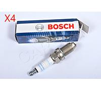 BOSCH Spark Plug SET x4 pcs Petrol Fits SKODA VAUXHALL Kadett 1.0-3.2L 81-