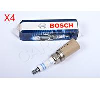 BOSCH Spark Plug SET x4 pcs Petrol Fits SUBARU UAZ VAUXHALL 0.5-6.0L 1980-