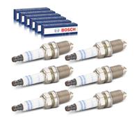 BOSCH Spark Plug SET x6 pcs Fits BMW MINI MORGAN ROLLS-ROYCE 1.4-6.75L 1987-