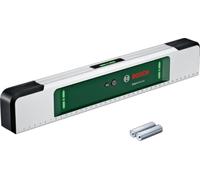 Bosch Spirit Level EasySpiritLevel (intuitive LED Concept, Sound Assistance, Small Angle Indication +/-3°, 0.1° Accuracy at 0°, 90°, 180°, and 270°, Printed Scale, in E-Commerce Cardboard Box)
