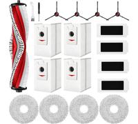 Bosch Spotless Max BCRDW3B & BCRDW3BX 19 Piece Replacement Parts Kit | Washable, 1 roller brush, 4 side brushes, 4 HEPA filters, 4 mop pads, 4 dust bags, 1 cleaning brush, 1 screwdriver