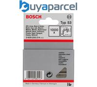 Bosch Staples for tackers Type 53 fine wire staple stainless 2609200214
