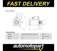 Bosch Starter Motor 0986017990 A0041518601 A004151860180 0041518601 004151860180