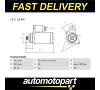 BOSCH 0 986 020 220 Starter motor