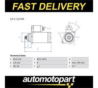 BOSCH 0 986 021 220 Starter motor