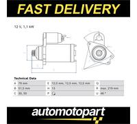 Bosch Starter Motor 0986026870 02Z911024F 02Z911024FX Premium OE Quality Part
