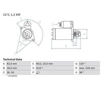 BOSCH 0 986 016 280 Starter motor