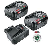 Bosch Starter Set 18V Pba 4.0Ah 2X Battery + Fast Charger Al1844 - Power For All - Bosch Power For All