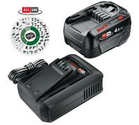 Bosch Genuine GREEN P4A 18v Cordless Li-ion Battery 4ah and Charger Starter Set 4ah
