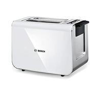 Bosch Styline Compact TAT8611NGB 2 Slot Stainless Steel Toaster with 9 browning levels including defrost and reheat - White