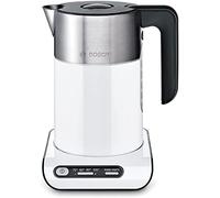 Bosch Styline TWK8631GB Variable Temperature Cordless Kettle, 1.5 litres,3000W - White