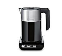 Bosch Styline Variable Temperature Cordless Kettle, TWK8633GB, Black | 4 Temperature settings, KeepWarm function, Cool Touch Body, LED display, 1.5 Litres, 3000W