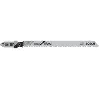 Bosch 5x T 101 BR Clean for Wood Jigsaw Blade (for Softwood, Plywood, Length 100 mm, Professional Accessory Jigsaw)