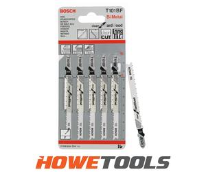 BOSCH T101BF (pkt of 5) Clean for hardwood 100mm